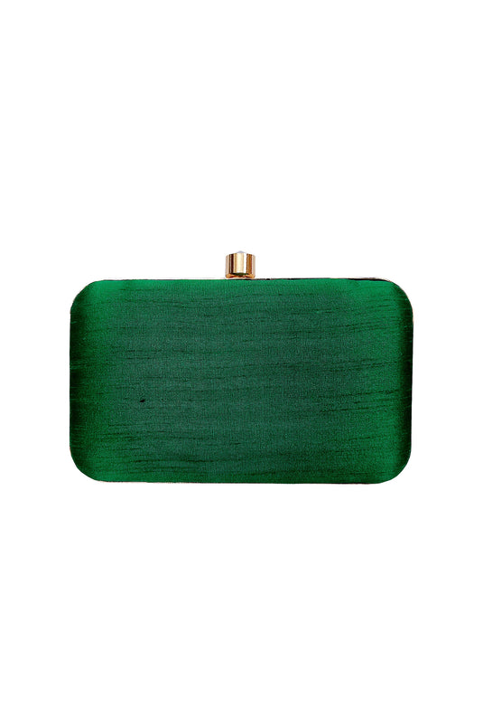 Green Box Clutch For Wedding Function