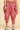 Red Cotton Fabric Fancy Printed Readymade Kids Kurti With Dhoti Style Bottom
