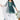 Teal Color Rayon Fabric Designer Printed Readymade Kids Kurti With Dhoti Style Bottom