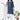Blue Color Cotton Fabric Printed Readymade Kids Salwar Kameez