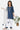 Blue Color Cotton Fabric Printed Readymade Kids Salwar Kameez