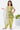 Printed Yellow Cotton Readymade Trendy Kids Kurti With Dhoti Style Bottom