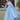 Georgette Fabric Luminous Readymade Gown With Dupatta In Sky Blue Color