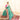 Cyan Color Printed Work Brilliant Handloom Saree In Festive Wear