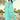Glamorous Embroidered Work Cyan Color Pakistani Replica Suit