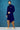 Navy Blue Color Function Wear Art Silk Fabric Imperial Dhoti Style Indo Western