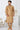 Cream Color Banarasi Silk Fabric Sangeet Wear Readymade Designer Mens Kurta Pyjama