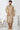 Beige Color Silk Fabric Wedding Wear Readymade Designer Mens Kurta Pyjama