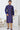Navy Blue Color Silk Fabric Wedding Wear Readymade Stylish Mens Kurta Pyjama