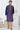 Navy Blue Color Silk Fabric Reception Wear Readymade Stylish Mens Kurta Pyjama