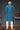 Blue Jacquard Work Kurta Pyjama In Cotton Fabric