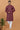 Maroon Georgette Fabric Sequins Embroidery Trendy Readymade Kurta Pyjama For Men