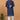 Cotton Sequins Embroidery Navy Blue Magnificent Readymade Men Kurta Pyjama