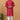 Sequins Embroidery Readymade Kurta Pyjama For Men In Red Cotton Fabric