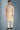 Linen Fabric Function Wear Ethnic Style Kurta Pyjama In Cream Color