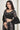 Georgette Fabric Black Color Patterned Saree With Embroidered Work