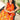 Chiffon Fabric Casual Wear Orange Color Printed Saree