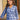 Digital Printed Work On Blue Color Rayon Fabric Riveting Kurti Readymade With Bottom