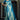 Riveting Kanjivaram Silk Two Tone Saree In Cyan Color
