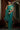Teal Color Adorning Kanjivaram Silk Weaving Work Two Tone Saree