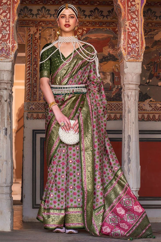 Timeless Tradition Art Silk Saree with Weaving Work In Multi Color