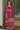 Embroidered Rani Color Wedding Wear Readymade Palazzo Salwar Suit In Georgette Fabric