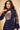 Navy Blue Color Georgette Fabric Vintage Vartika Singh Sharara Suit