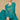 Eugeniya Belousova Alluring Georgette Fabric Cyan Color Palazzo Suit