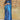 Blue Satin Border Work Saree for Party