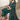Stylish Dark Green Chinon Salwar Suit with Sequins Detailing