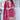 Embroidered Rani Color Palazzo Salwar Kameez In Chinon Silk Fabric