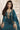 Nidhi Shah Teal Color Embroidered Suit In Georgette Silk Fabric