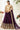 Net Fabric Sangeet Wear Fancy Wine Color Sequins Work Lehenga Choli