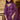 Embroidered Organza Fabric Readymade Straight Cut Suit In Purple Color