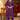 Embroidered Organza Fabric Readymade Straight Cut Suit In Purple Color