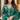 Teal Color Embroidered Readymade Straight Cut Salwar Suit In Organza Fabric