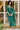 Teal Color Embroidered Readymade Straight Cut Salwar Suit In Organza Fabric