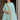 Radiant Cyan Color Georgette Fabric Embroidered Anarkali Suit