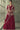 Maroon Color Georgette Ready To Wear Gown With Embroidered Jacket