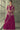 Georgette Magenta Color One Minute Readymade Party Wear Gown With Embroidered Jacket