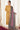 Embroidered Art Silk Fabric Long Straight Cut Suit In Mustard Color