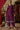 Parsi Embroidered Art Silk Long Straight Cut Salwar Kameez In Wine Color