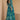 Georgette Fabric Cyan Color Printed Readymade Long Anarkali Style Gown With Dupatta