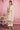 Peach Color Party Wear Thread Embroidered Georgette Straight Cut Dress