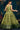Digital Print Chinon Floor Length Gown In Green