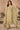 Function Wear Khakhi Color Embroidered Long Straight Cut Suit In Viscose Fabric