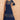 Navy Blue Color Aristocratic Chinon Silk Readymade Gown