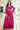 Dazzling Georgette Fabric Rani Color Embroidered Palazzo Suit With Jacket