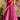 Party Style Printed Work Pink Color Long Gown With Dupatta In Cotton Silk Fabric