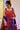 Party Style Cotton Silk Fabric Printed Work Red Color Readymade Gown With Dupatta